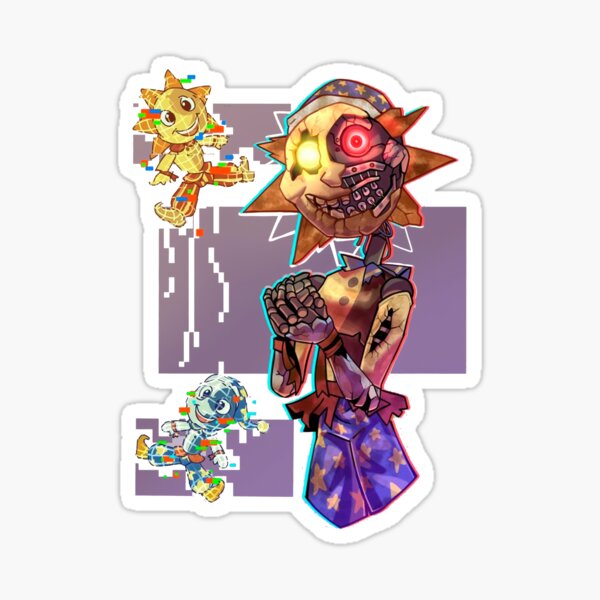 sundrop and moondrop - FNAF - Anime - | Sticker