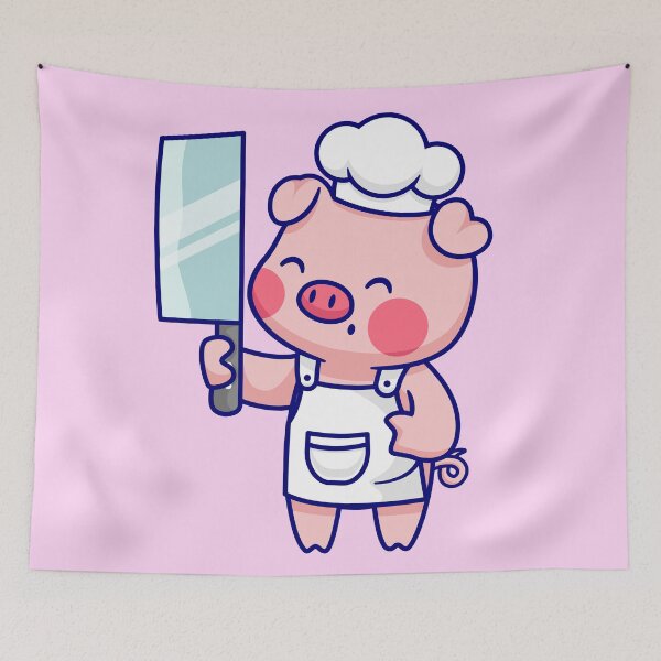 Item preview, Culinary Pig Chef: Cartoon Vector Icon designed and sold by hjian8219.
