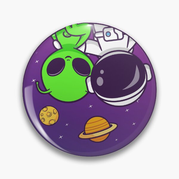 Item preview, Cosmic Duo: Alien and Astronaut Logo designed and sold by hjian8219.