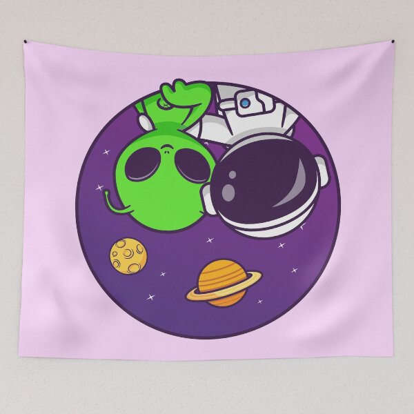 Item preview, Cosmic Duo: Alien and Astronaut Logo designed and sold by hjian8219.