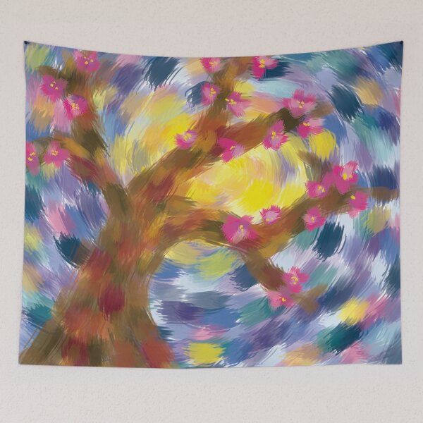 Item preview, Cherry Blossom In The Moonlight designed and sold by EchoGhostArt.
