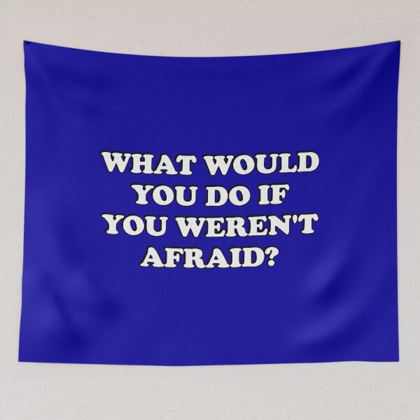 Item preview, What would you do if you weren't afraid - motivational phrases  designed and sold by Inspirationmotivation.