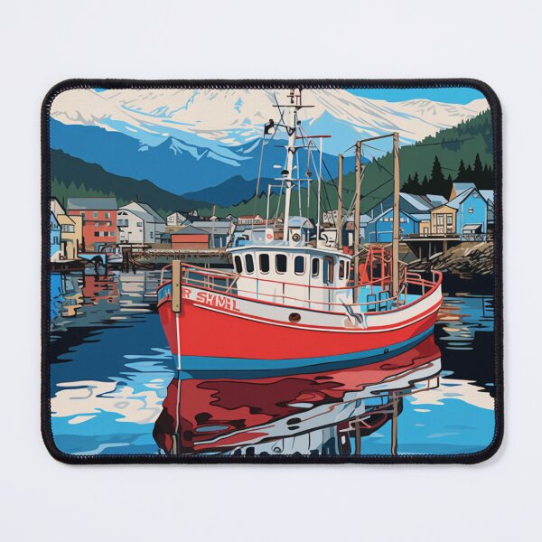 Item preview, A Pop Art Travel Print of Ketchikan - Alaska - US designed and sold by StudioRedKoala.