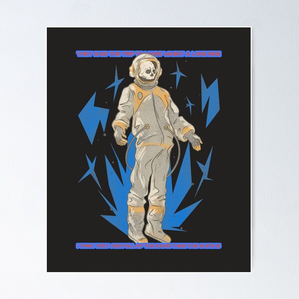 Space Suit Skull Posters for Sale