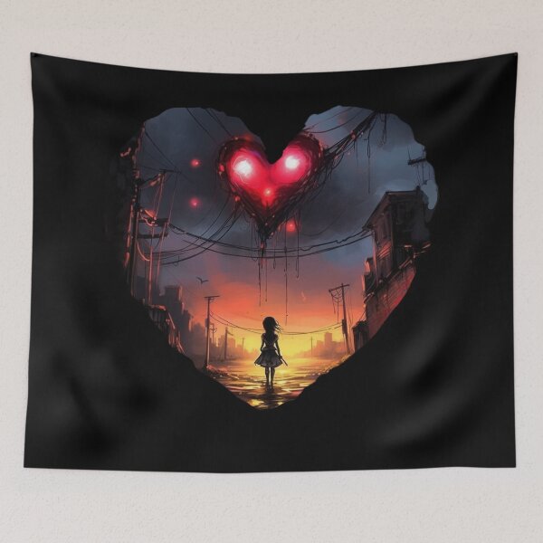 Item preview, Gothic Hearts and Sunset  designed and sold by Bits-X-Pieces.