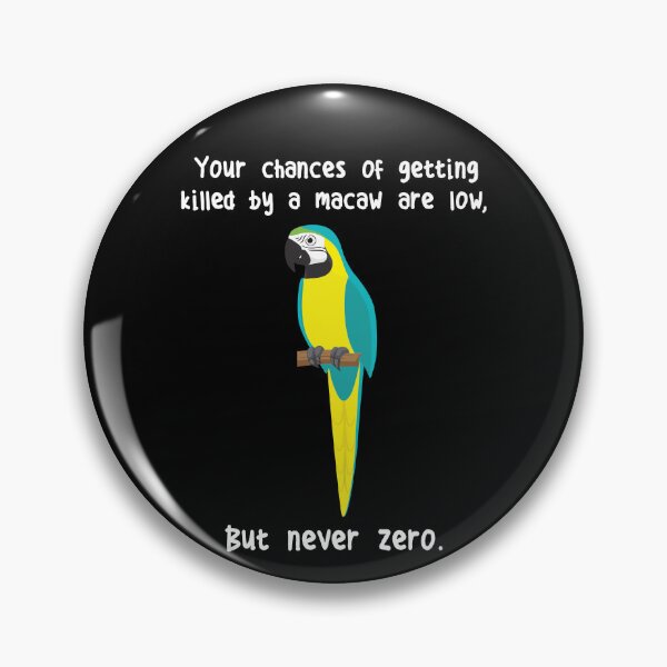 Item preview, Blue and Gold Macaw Parrot Never Zero designed and sold by Clara Hollins.