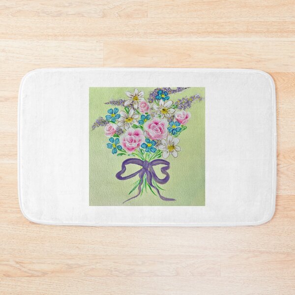 Item preview, Hand painted art floral bouquet of flowers roses designed and sold by Bonniesr.