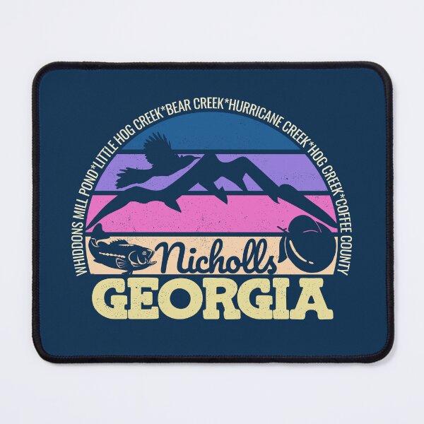 Item preview, Nicholls Georgia Sunset Retro Vintage Local Pride Logo designed and sold by CRHPOD20.