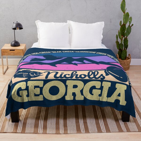 Item preview, Nicholls Georgia Sunset Retro Vintage Local Pride Logo designed and sold by CRHPOD20.