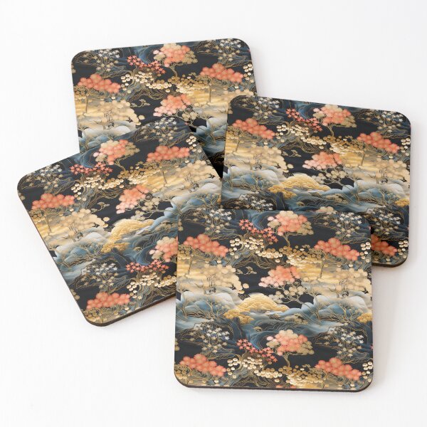 Item preview, Retro Kimono Silk Pattern designed and sold by Fox Digital Boutique.