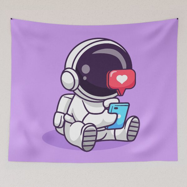 Item preview, Tech-Savvy Astronaut: Cartoon Vector Icon designed and sold by hjian8219.