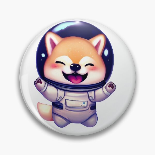 Item preview, Cute happy shiba in astronaut - digital art designed and sold by CRAFTARTTR.