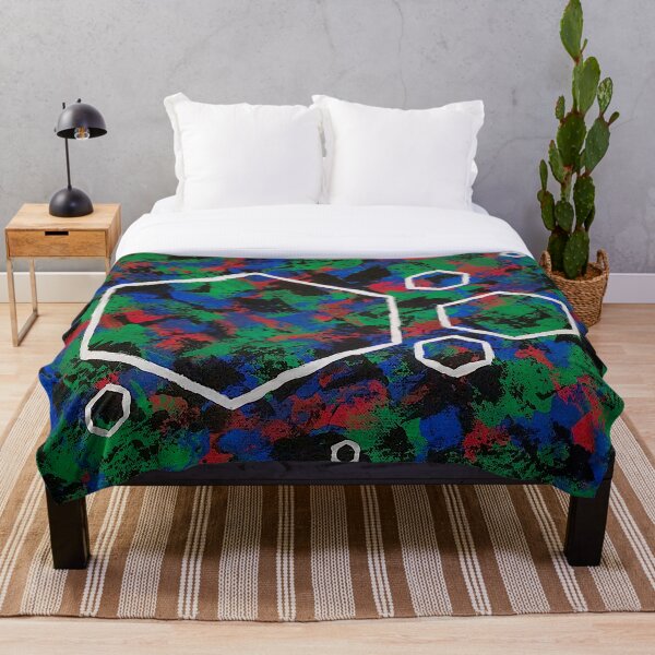 Item preview, Pintura abstracta hexagonal audaz designed and sold by abstractwhimsy.