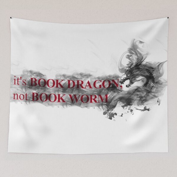 Item preview, It's BOOK DRAGON, not BOOK WORM designed and sold by thatbookgal.