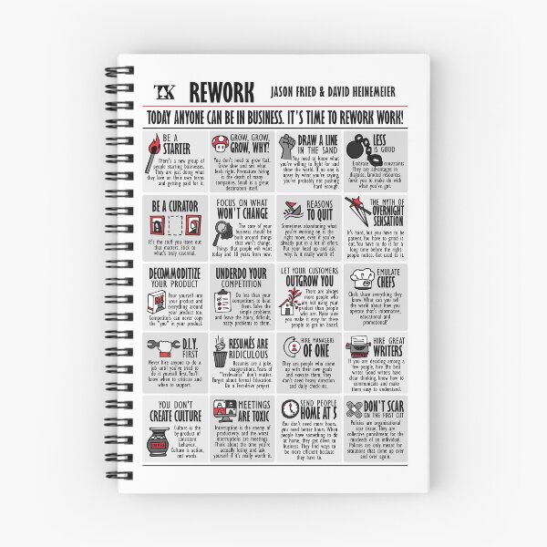 Item preview, Visual Book Rework (Jason Fried & David Heinemeier) designed and sold by TKsuited.