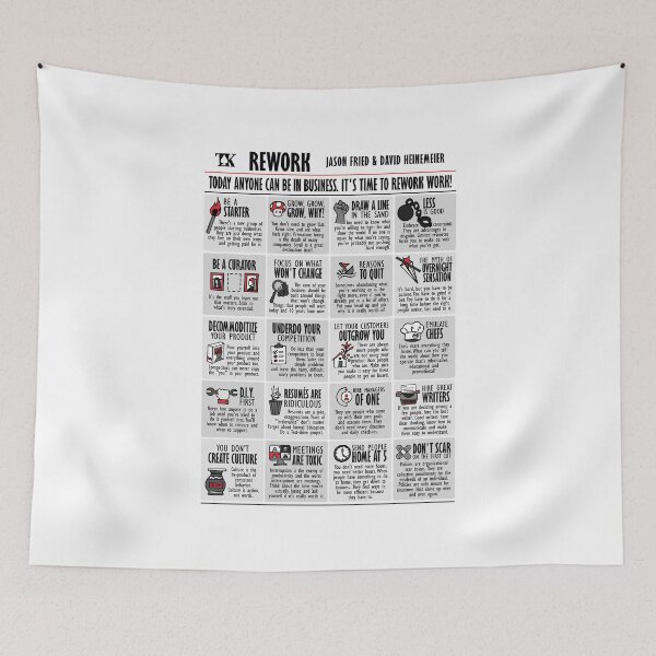 Item preview, Visual Book Rework (Jason Fried & David Heinemeier) designed and sold by TKsuited.