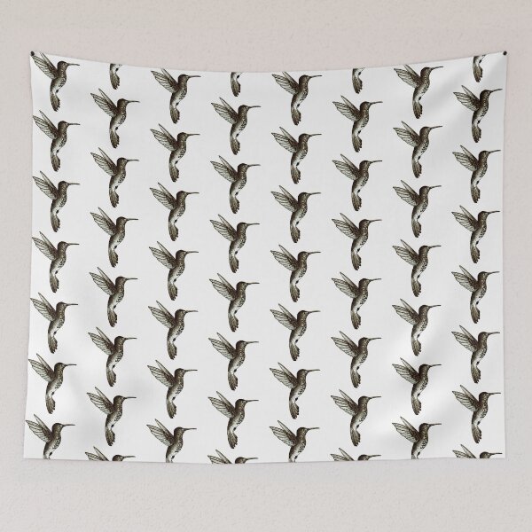 Item preview, Hummingbird in pointillism designed and sold by necuseban.