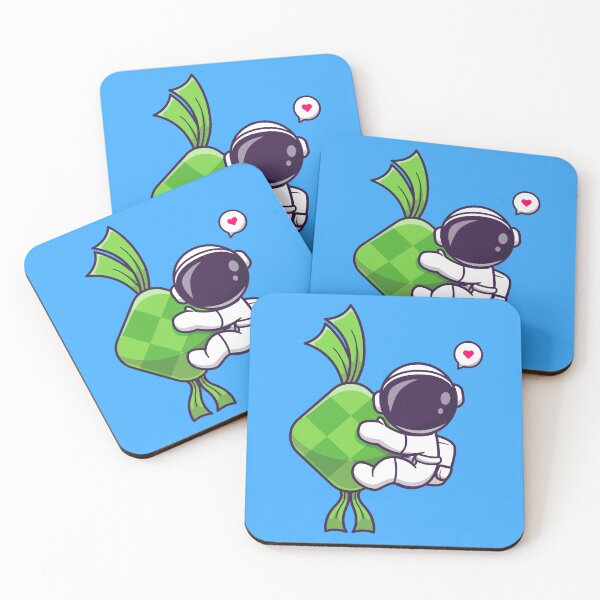 Item preview, Astronaut's Cosmic Ketupat: Cartoon Vector Icon designed and sold by hjian8219.
