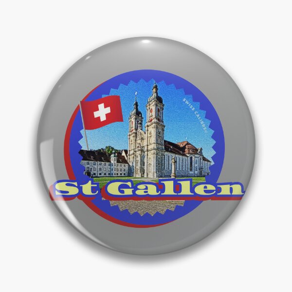 Item preview, St Gallen Switzerland City Travel, Visit San Gallo Hotels in Switz, the Abbey Library, Vintage Swiss Old town, and Canton places for Tourism & Sightseeing in winter, CH Souvenirs from St Gallen designed and sold by SwissCalibre.