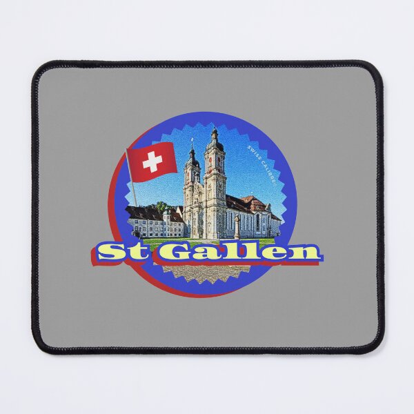 Item preview, St Gallen Switzerland City Travel, Visit San Gallo Hotels in Switz, the Abbey Library, Vintage Swiss Old town, and Canton places for Tourism & Sightseeing in winter, CH Souvenirs from St Gallen designed and sold by SwissCalibre.