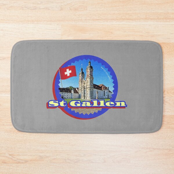 Item preview, St Gallen Switzerland City Travel, Visit San Gallo Hotels in Switz, the Abbey Library, Vintage Swiss Old town, and Canton places for Tourism & Sightseeing in winter, CH Souvenirs from St Gallen designed and sold by SwissCalibre.