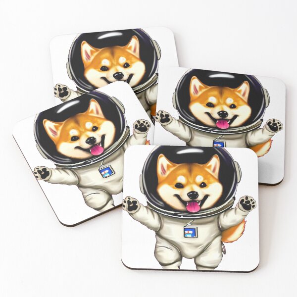 Item preview, Cute happy shiba in astronaut - digital art designed and sold by CRAFTARTTR.