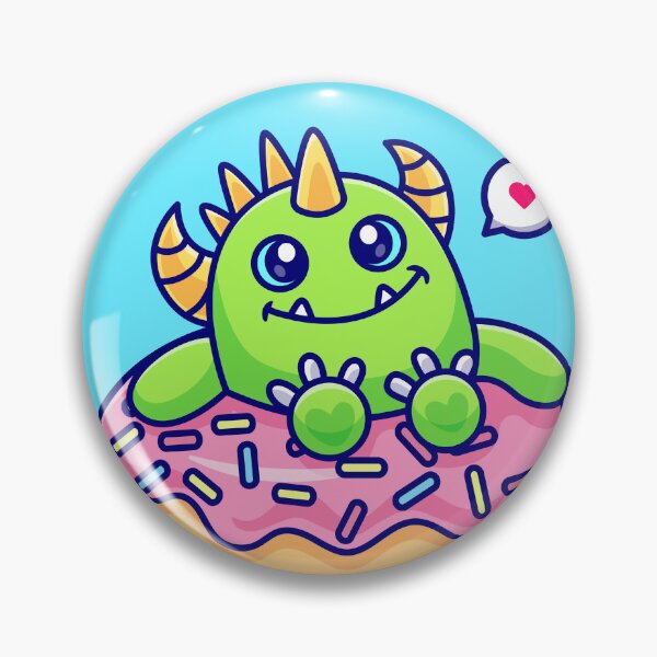 Item preview, Donut Devouring Monster: Cartoon Vector Icon designed and sold by hjian8219.