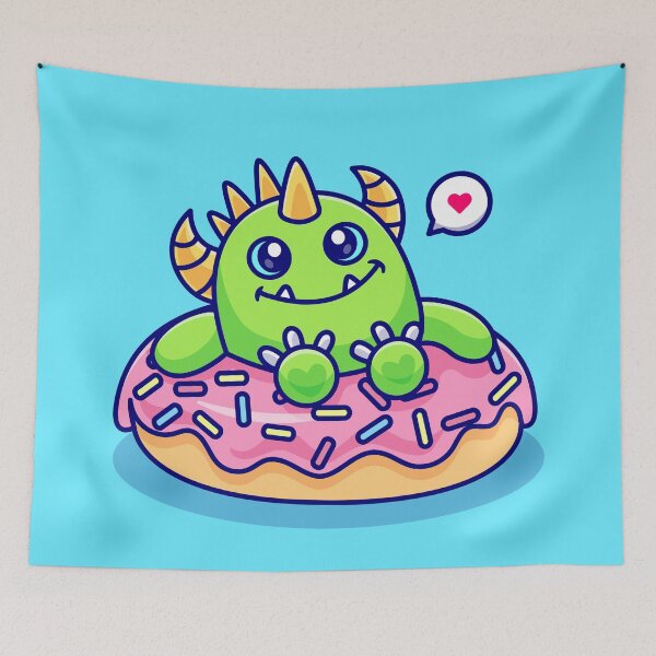 Item preview, Donut Devouring Monster: Cartoon Vector Icon designed and sold by hjian8219.