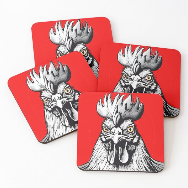 Item preview, Angry Face Rooster designed and sold by ArtShare.