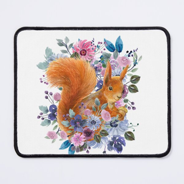 Item preview, Painted Squirrel Floral designed and sold by ArtofAddison.