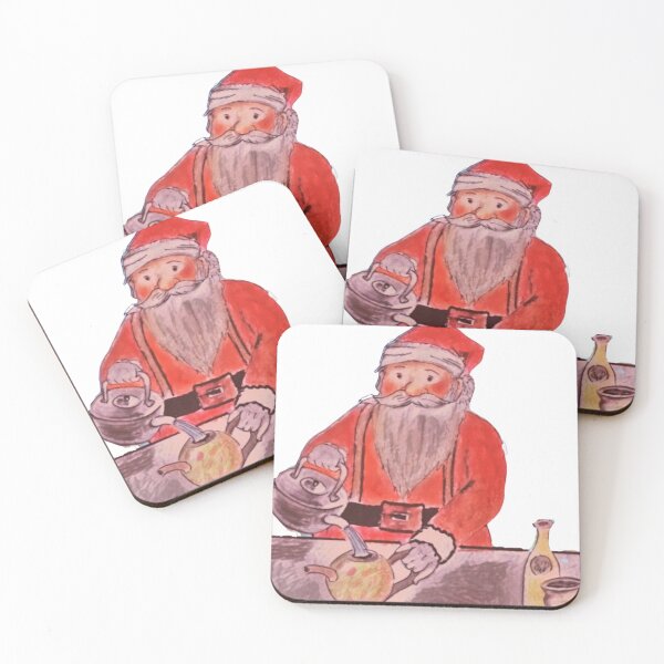 Item preview, Santa Pouring Tea On Christmas Eve designed and sold by gleefulme.