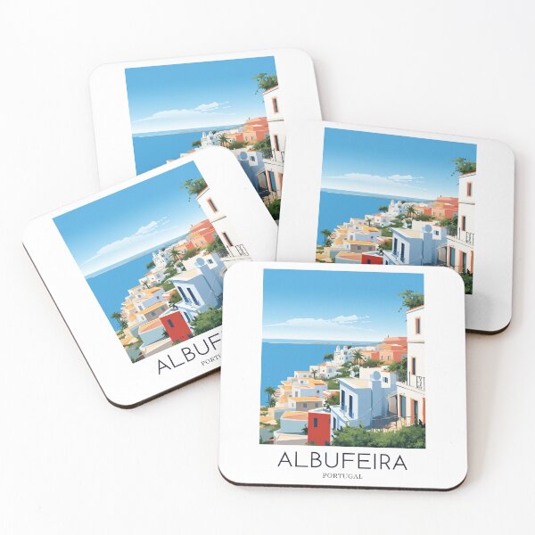 Item preview, A Pop Art Travel Print of Albufeira - Portugal designed and sold by StudioRedKoala.