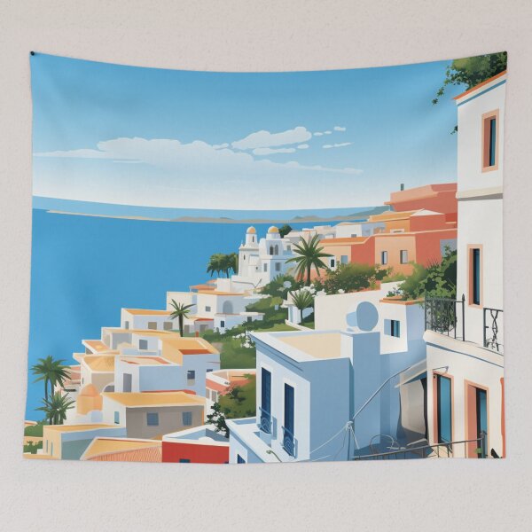 Item preview, A Pop Art Travel Print of Albufeira - Portugal designed and sold by StudioRedKoala.