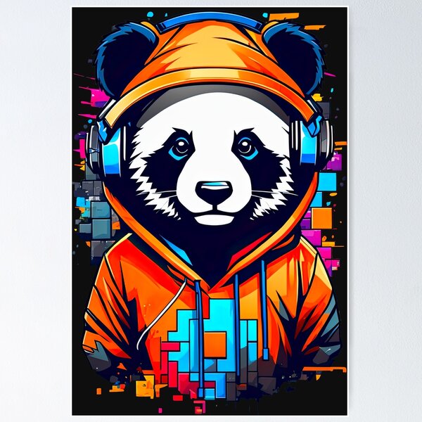 Item preview, Stylish and cool contemporary panda - v1 designed and sold by PedroRJ.