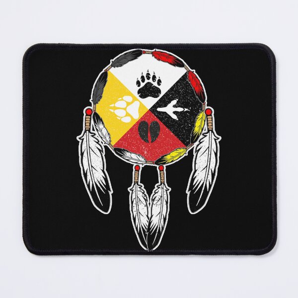Item preview, Native American Medicine Wheel - Spirit Animal Paws designed and sold by mixedshop.