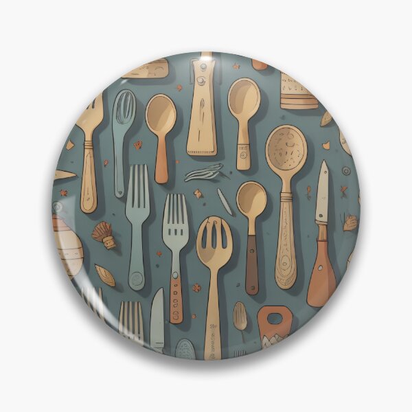 Item preview, Kitchen Utensils Pattern designed and sold by SoftLivingCore.