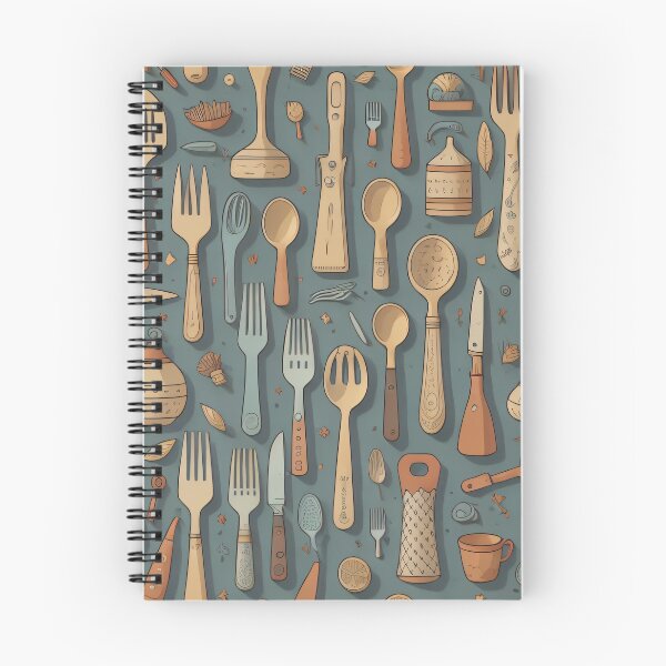 Item preview, Kitchen Utensils Pattern designed and sold by SoftLivingCore.