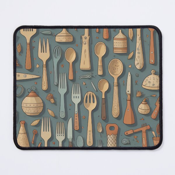 Item preview, Kitchen Utensils Pattern designed and sold by SoftLivingCore.