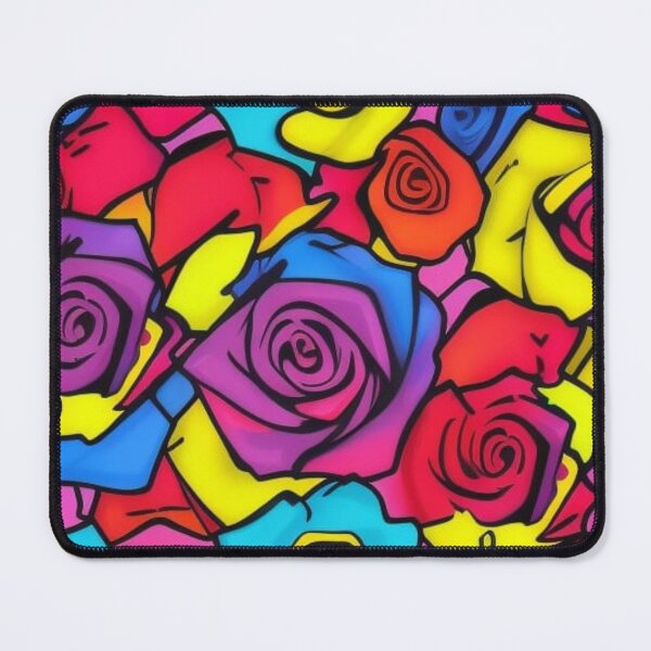 Item preview, Abstract Colorful Roses Pattern designed and sold by calibrit.