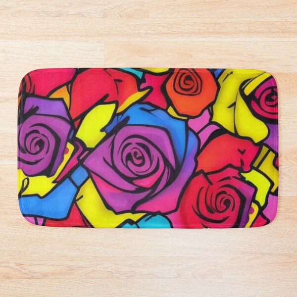 Item preview, Abstract Colorful Roses Pattern designed and sold by calibrit.