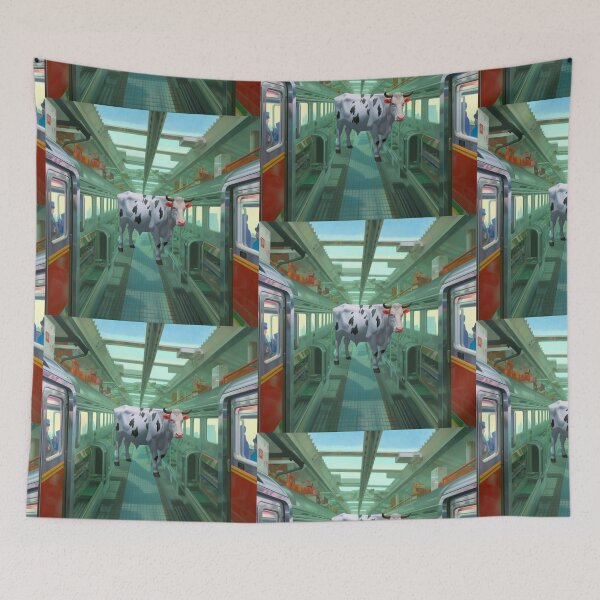 Item preview, Cow on a Train designed and sold by ArcticxShop.