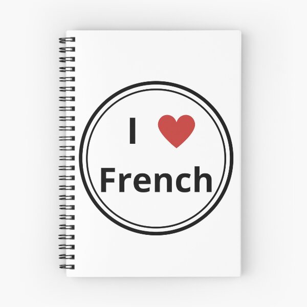 Item preview, Black and white circle of i love french designed and sold by language-des.