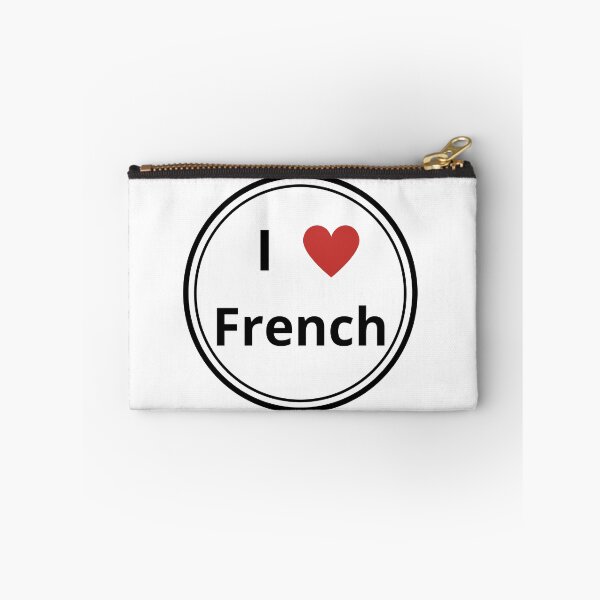Item preview, Black and white circle of i love french designed and sold by language-des.