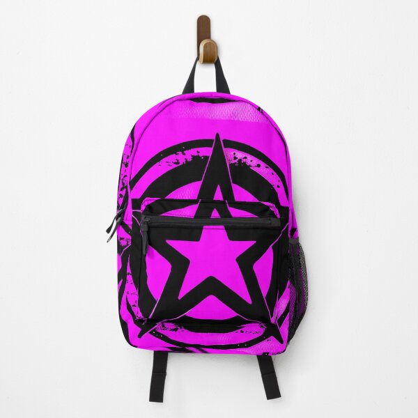 Item preview, Vibrant pink geometric star pattern designed and sold by Earth Nature Creations.