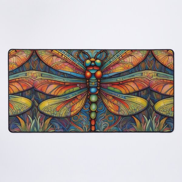 Item preview, Dragonfly Art Nouveau Painting designed and sold by druidwolfart.