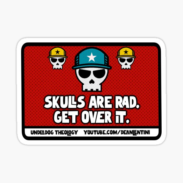 Item preview, Skulls are rad designed and sold by deanlentini.