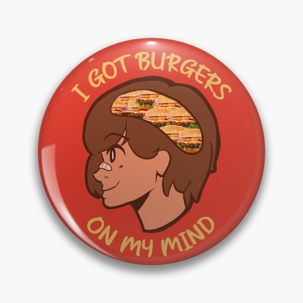 Item preview, Kel Meme Canon Burgers On My Mind Omori Badge designed and sold by soyfamp.