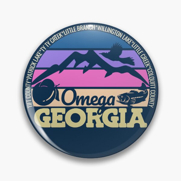Item preview, Omega Georgia Sunset Retro Vintage Local Pride Logo designed and sold by CRHPOD20.