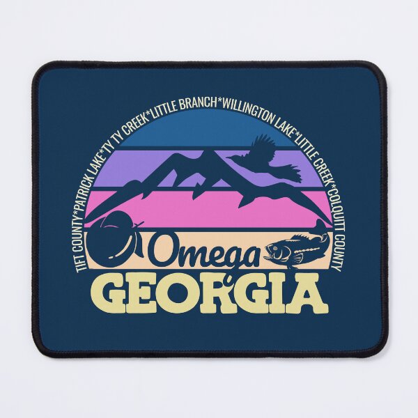 Item preview, Omega Georgia Sunset Retro Vintage Local Pride Logo designed and sold by CRHPOD20.