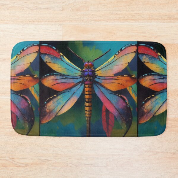 Item preview, Dragonfly Colourful Impressionist Painting designed and sold by druidwolfart.